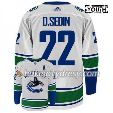 Dětské Hokejový Dres Vancouver Canucks DANIEL SEDIN 22 Adidas Bílá Authentic